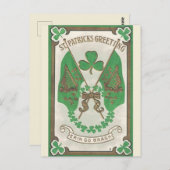 vlaggen Erin Go Bragh St Patricks Day Postca Briefkaart (Voorkant / Achterkant)