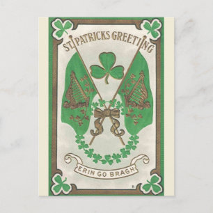  vlaggen Erin Go Bragh St Patricks Day Postca Briefkaart