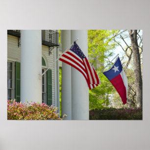 Vlaggen, Goodman LeGrand House, Tyler, Texas Poster
