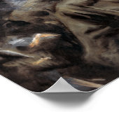 Vlaggen hijsen op de berg Suribachi, Iwo Jima, 194 Poster (Hoek)