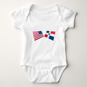 Vlaggen in de VS en de Dominicaanse Republiek Romper