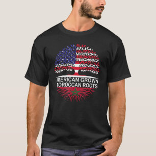 Vlaggen in de VS en Marokko: Amerikaanse Groot-Mar T-shirt