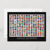Vlaggen in de wereld - Briefkaart (Voorkant / Achterkant)