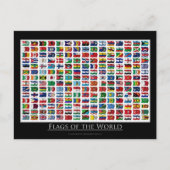 Vlaggen in de wereld - Briefkaart (Voorkant)