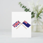 Vlaggen in het Verenigd Koninkrijk en Nieuw-Zeelan Briefkaart (Staand voorkant)