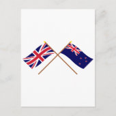Vlaggen in het Verenigd Koninkrijk en Nieuw-Zeelan Briefkaart (Voorkant)