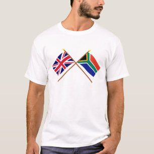 Vlaggen in het Verenigd Koninkrijk en Zuid-Afrika T-shirt