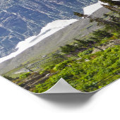 Vlaggen, Logan Pass, Clements Mountain, Montana Poster (Hoek)
