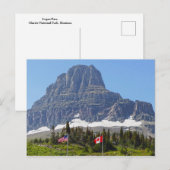 Vlaggen, Logan Pass, Glacier National Park Briefkaart (Voorkant / Achterkant)