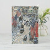 Vlaggen op 57th Street door Frederick Childe Hassa (Staand voorkant)