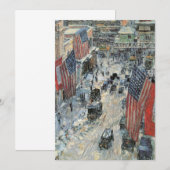 Vlaggen op 57th Street door Frederick Childe Hassa (Voorkant / Achterkant)