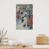 Vlaggen op 57th Street door Frederick Childe Hassa Poster (Keuken)
