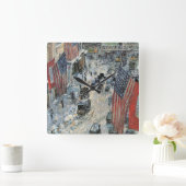 Vlaggen op 57th Street door Frederick Childe Hassa Vierkante Klok (Huis)