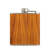 Vlaggen op jacht Aantekening op Nautical Teak Wood Heupfles (Achterkant)