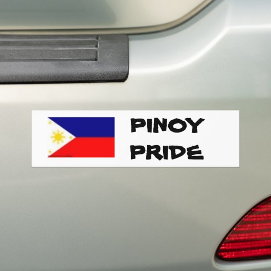 vlaggen, PINOY PRIDE Bumpersticker (Op auto)