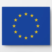 Vlaggen Plaque Europese Unie Fotoplaat (Voorkant)