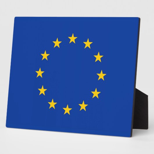 Vlaggen Plaque Europese Unie Fotoplaat (Zijkant)