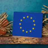Vlaggen Plaque Europese Unie Fotoplaat (Zijkant)