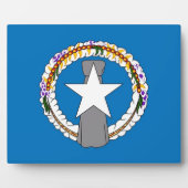 Vlaggen Plaque Nord Mariana Islands Fotoplaat (Voorkant)