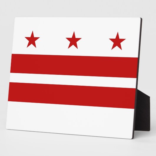 Vlaggen Plaque Washington DC-staat Fotoplaat (Zijkant)