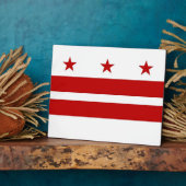 Vlaggen Plaque Washington DC-staat Fotoplaat (Zijkant)