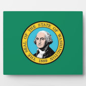 Vlaggen Plaque Washington Fotoplaat (Voorkant)