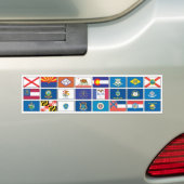 Vlaggen Serie - #1 Bumpersticker (Op auto)