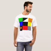 Vlaggen T-shirt (Voorkant volledig)