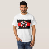 vlaggen tegen drijfmest t-shirt (Voorkant volledig)