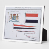 Vlaggen uit het Koninkrijk der Nederlanden, uit ee Fotoplaat (Zijkant)