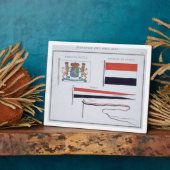 Vlaggen uit het Koninkrijk der Nederlanden, uit ee Fotoplaat (Zijkant)