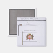 Vlaggen uit Monaco, uit een Frans boek van Vlaggen Magneet (Voorkant / Achterkant)