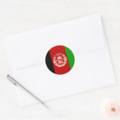 vlaggen van afghanistan ronde sticker (Envelop)