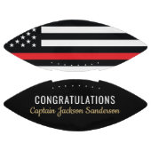 Vlaggen van brandweermannen Rood lijnvliegen American Football (Panelen)