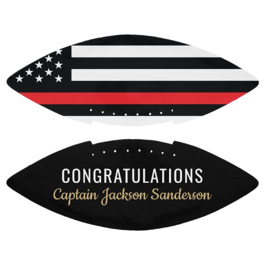 Vlaggen van brandweermannen Rood lijnvliegen American Football (Panelen)