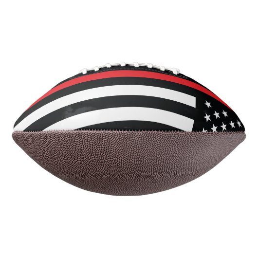 Vlaggen van brandweermannen Rood lijnvliegen American Football (Gedraaid 90)