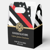 Vlaggen van brandweermannen Rood lijnvliegen Bedankdoosjes (Geopend)