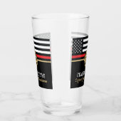 Vlaggen van brandweermannen Rood lijnvliegen Glas (Rechts)