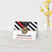 Vlaggen van brandweermannen Rood lijnvliegen Kaart (Gele Bloem)