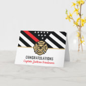 Vlaggen van brandweermannen Rood lijnvliegen Kaart (Gele Bloem)