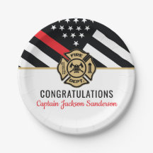 Vlaggen van brandweermannen Rood lijnvliegen