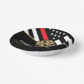 Vlaggen van brandweermannen Rood lijnvliegen Papieren Kommen (Gebogen)