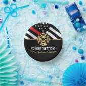 Vlaggen van brandweermannen Rood lijnvliegen Papieren Kommen (Feest)