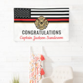 Vlaggen van brandweermannen Rood lijnvliegen Spandoek (Insitu)