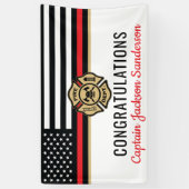 Vlaggen van brandweermannen Rood lijnvliegen Spandoek (Verticaal)