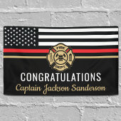 Vlaggen van brandweermannen Rood lijnvliegen Spandoek