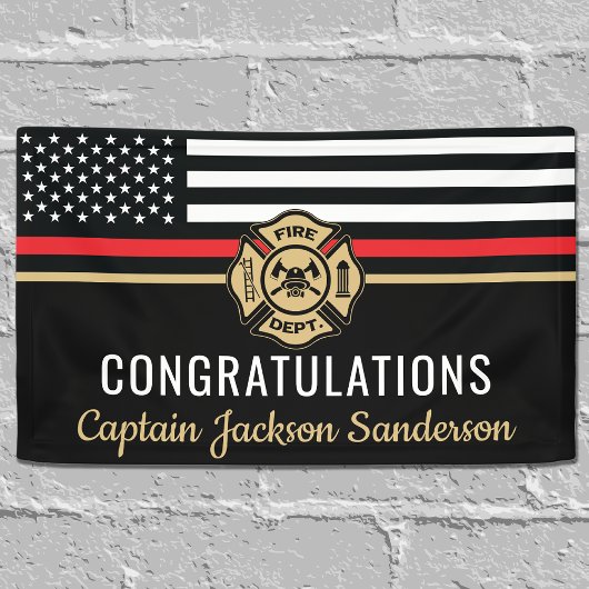 Vlaggen van brandweermannen Rood lijnvliegen Spandoek