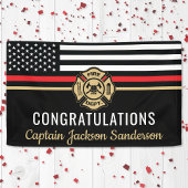 Vlaggen van brandweermannen Rood lijnvliegen Spandoek