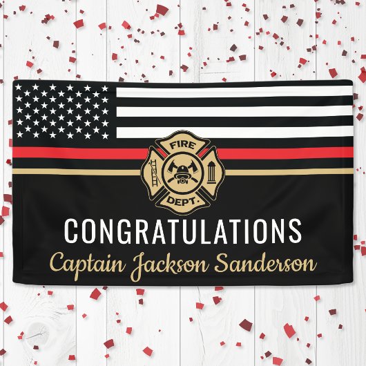 Vlaggen van brandweermannen Rood lijnvliegen Spandoek