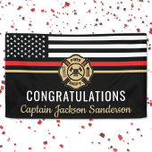 Vlaggen van brandweermannen Rood lijnvliegen Spandoek